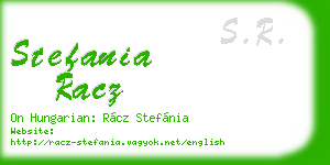 stefania racz business card