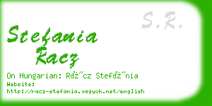 stefania racz business card